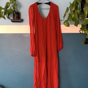 Reformation red/orange dress.